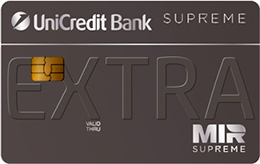 Дебетовая карта UniCredit «EXTRA» Mir Supreme